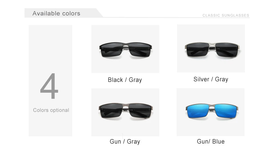 Photochromic Polarized Sunglasses by KINGSEVEN – Men’s Chameleon Pilot Eyewear for Driving