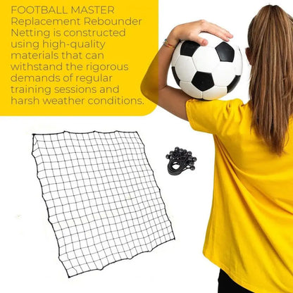 Portable Soccer Rebounder – Adjustable Angle Training Net with 20 Elastic Ropes