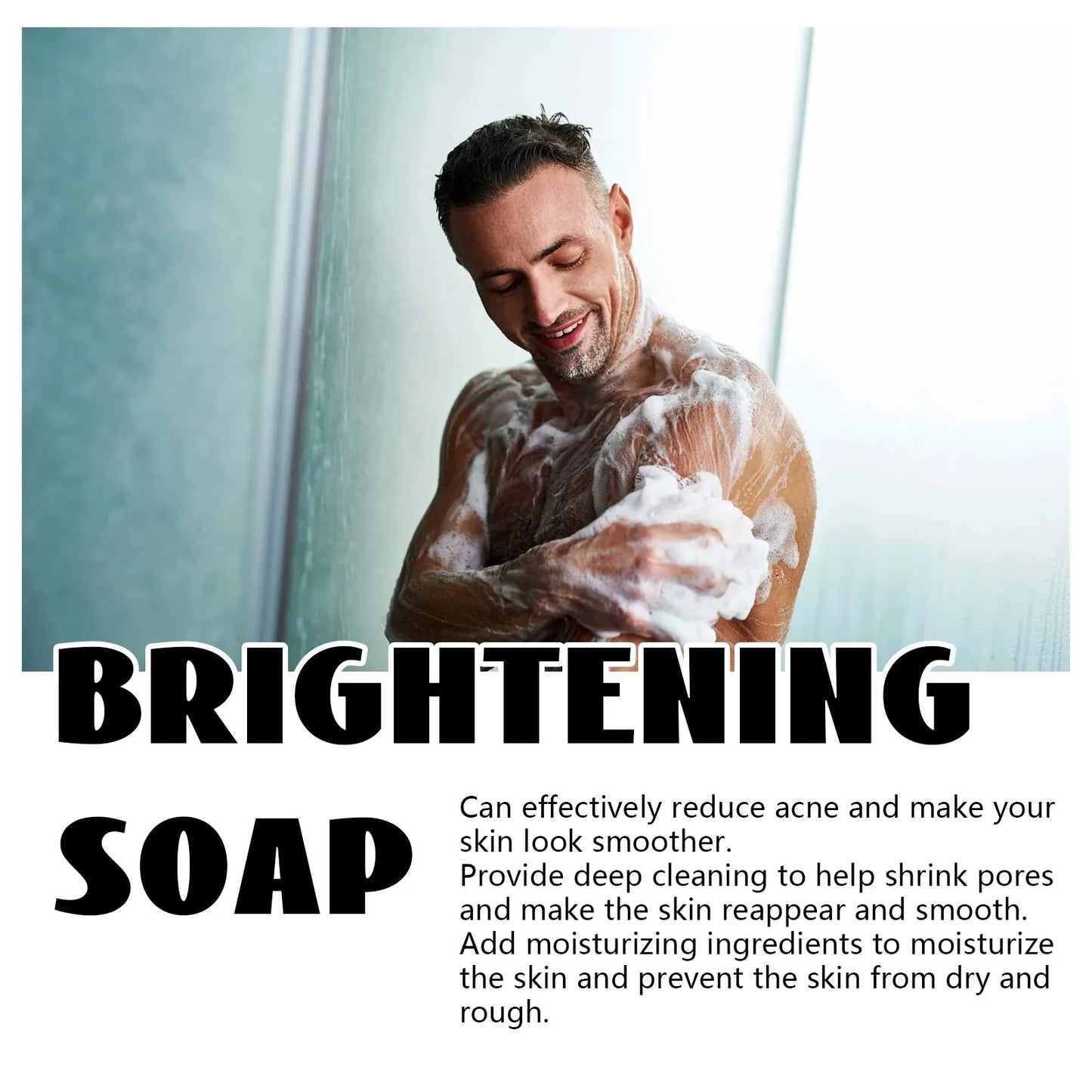 Wash Soap for Men – Acne Remover & Whitening Body Scrub for Dark Spots & Dry Skin