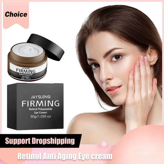 Retinol anti Dark Circles Cream Women Men Remove Wri-Nkle Eye Bags Reduce Fine Line Puffiness Moisturizing Brighten Skin Care