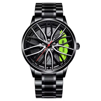New Watches Men Sports Car Men Watches Quartz Waterproof Sport Rim Hub Wheel Wristwatch Car Quartz Men'S Watches Man Watch
