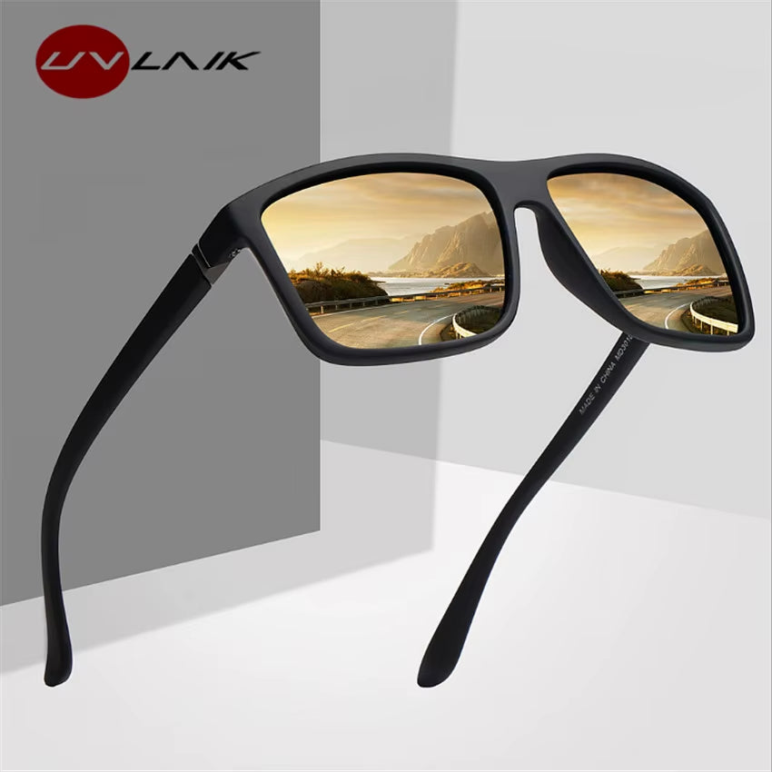Men Polarized Sunglasses Brand Vintage Square Driving Movement Sun Glasses Men Driver Safety Protect UV400 Eyeglasses