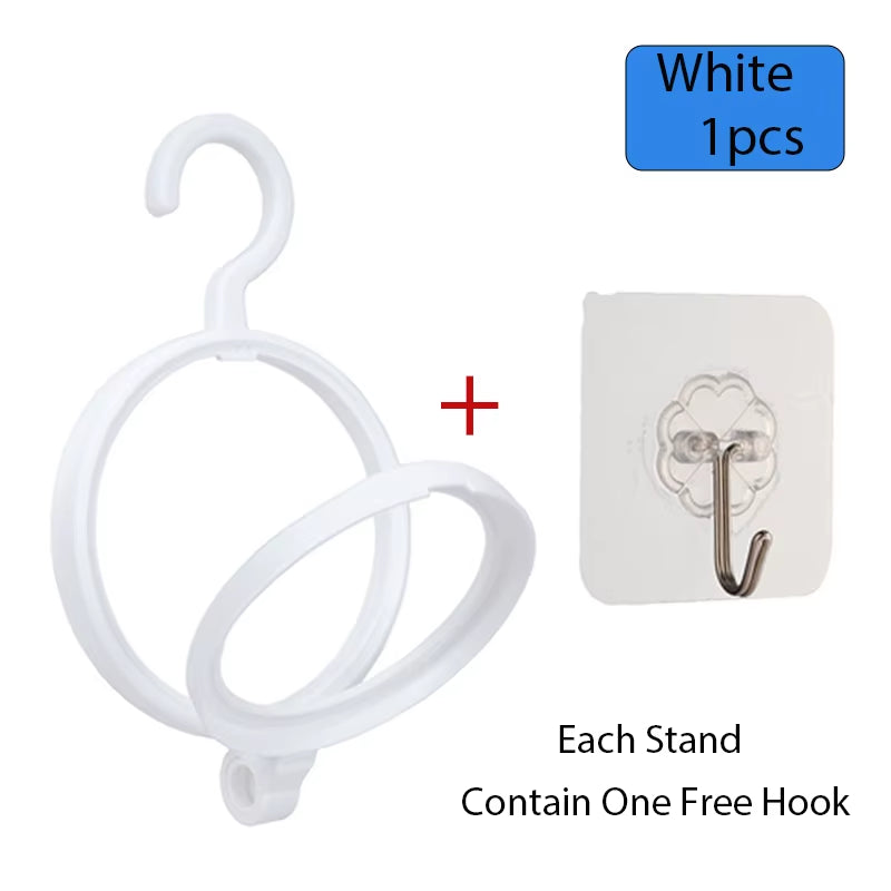 Hanging Wig Stand for Wigs White Black Wig Hanger for Multiple Wigs Durable Wig Holder for Salon Display Wall Wig Stand Holder