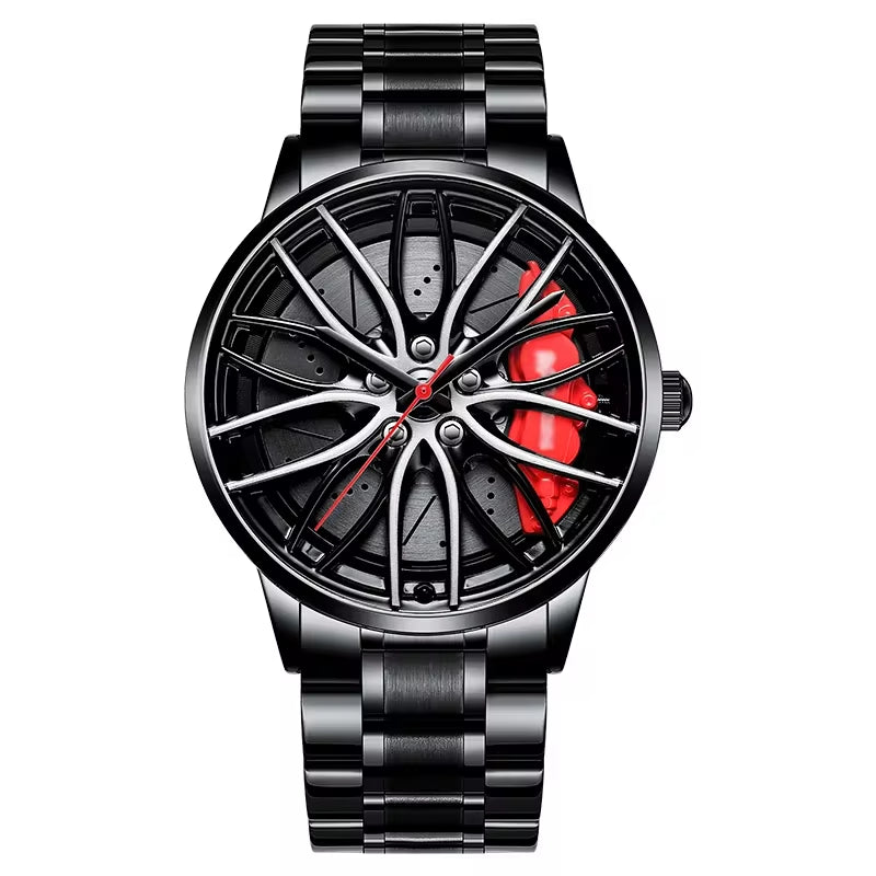 New Watches Men Sports Car Men Watches Quartz Waterproof Sport Rim Hub Wheel Wristwatch Car Quartz Men'S Watches Man Watch