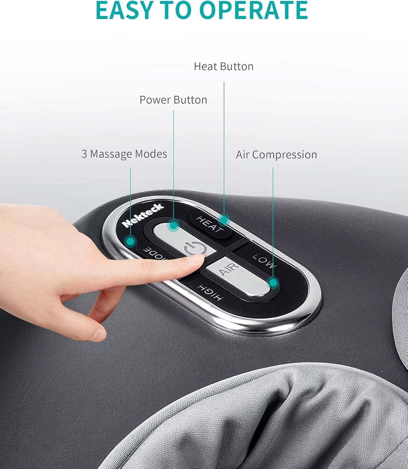 New Shiatsu Foot Massager Machine with Soothing Heat, Air Compression, Improve Blood Circulation and Foot Wellness