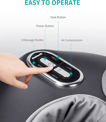 New Shiatsu Foot Massager Machine with Soothing Heat, Air Compression, Improve Blood Circulation and Foot Wellness