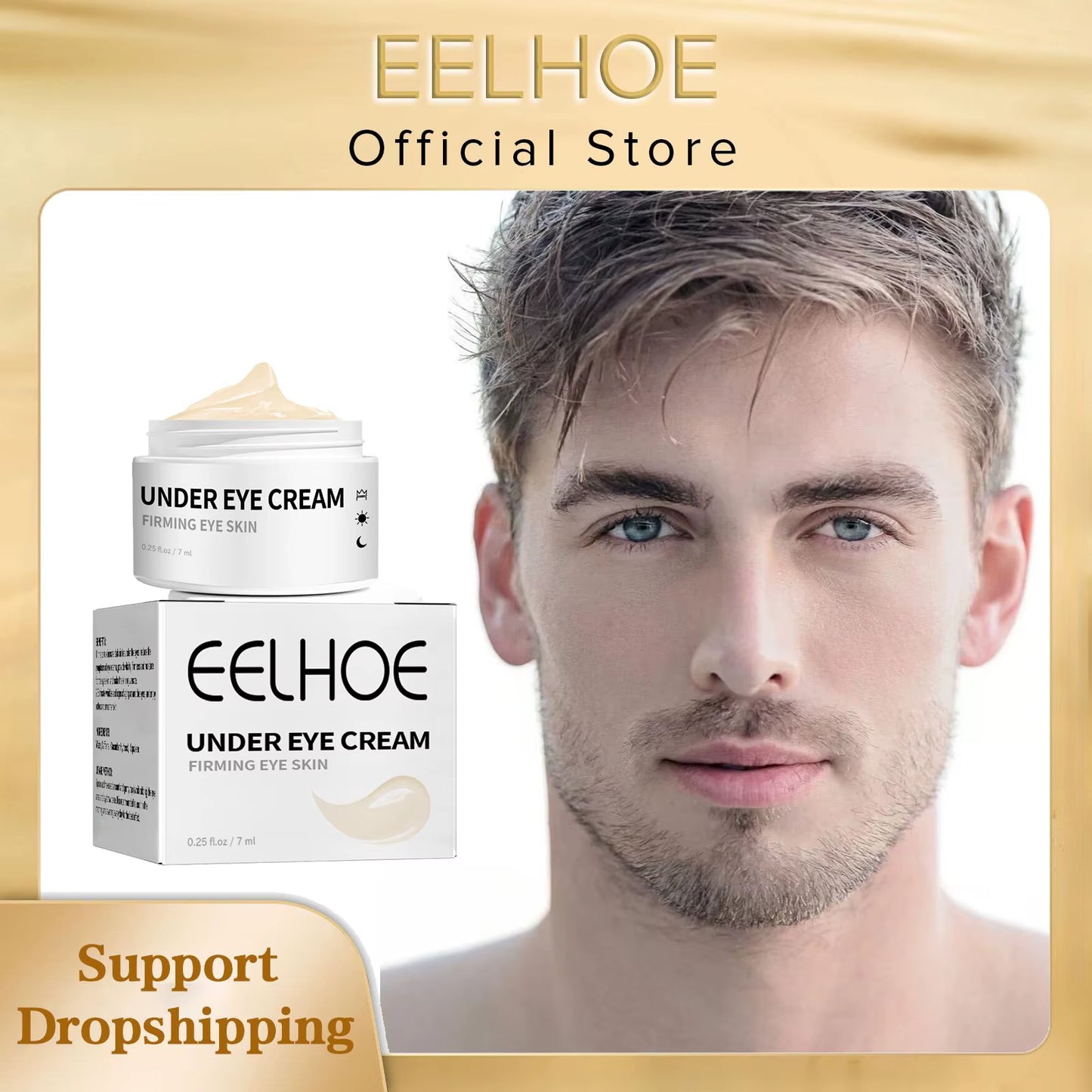 anti Aging Eye Cream Men Dark Circles Puffy Eyes Treatments Fade Fine Lines Nourishing Instant Firm Eye Bag Cream for Men