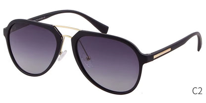 Ultralight TR90 Polarized Sunglasses Aviation Frame Men 2025 Brand Design Matte Black Fade Sun Glasses Driving Male Oculos S053